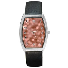 Light Reflections Abstract No6 Rose Barrel Style Metal Watch by DimitriosArt