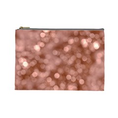 Light Reflections Abstract No6 Rose Cosmetic Bag (large) by DimitriosArt