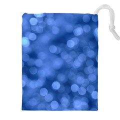 Light Reflections Abstract No5 Blue Drawstring Pouch (5xl) by DimitriosArt