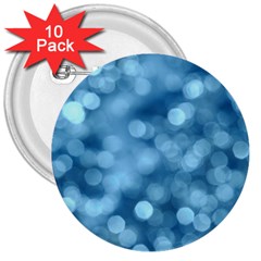 Light Reflections Abstract No8 Cool 3  Buttons (10 pack) 