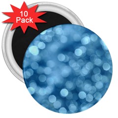 Light Reflections Abstract No8 Cool 3  Magnets (10 pack) 