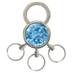 Light Reflections Abstract No8 Cool 3-Ring Key Chain