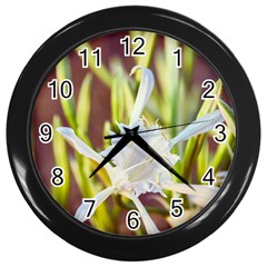 The Little Star On The Sand Wall Clock (black) by DimitriosArt