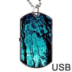 Cold Reflections Dog Tag Usb Flash (two Sides) by DimitriosArt