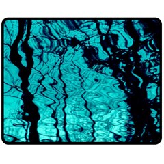 Cold Reflections Double Sided Fleece Blanket (medium)  by DimitriosArt