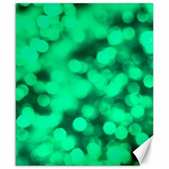 Light Reflections Abstract No10 Green Canvas 20  X 24  by DimitriosArt