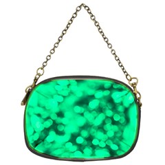 Light Reflections Abstract No10 Green Chain Purse (two Sides)