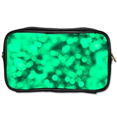 Light Reflections Abstract No10 Green Toiletries Bag (two Sides) by DimitriosArt