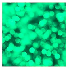 Light Reflections Abstract No10 Green Large Satin Scarf (Square)