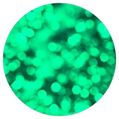 Light Reflections Abstract No10 Green Round Trivet