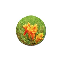 Orange On The Green Golf Ball Marker by DimitriosArt