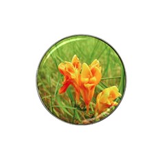 Orange On The Green Hat Clip Ball Marker by DimitriosArt