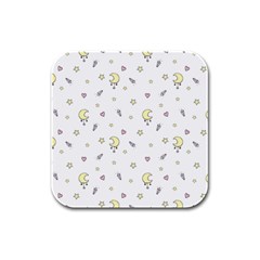 Magic Pattern  Rubber Square Coaster (4 Pack) by Littlebird