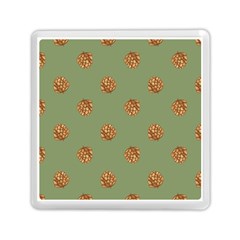 Pine cones green Memory Card Reader (Square)