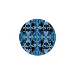 Rare Excotic Blue Flowers In The Forest Of Calm And Peace Golf Ball Marker (10 Pack) by pepitasart