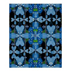 Rare Excotic Blue Flowers In The Forest Of Calm And Peace Shower Curtain 60  X 72  (medium)  by pepitasart