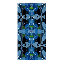 Rare Excotic Blue Flowers In The Forest Of Calm And Peace Shower Curtain 36  X 72  (stall)  by pepitasart