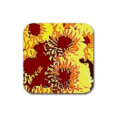 Sunflowers Rubber Coaster (Square)