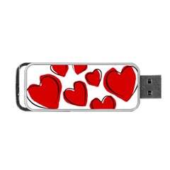 Scribbled Love Portable Usb Flash (two Sides)