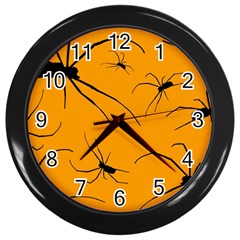 Scary Long Leg Spiders Wall Clock (black) by SomethingForEveryone