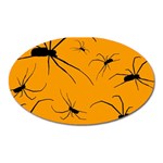 Scary Long Leg Spiders Oval Magnet Front