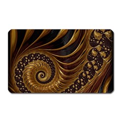 Shell Fractal In Brown Magnet (rectangular) by SomethingForEveryone