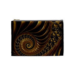 Shell Fractal In Brown Cosmetic Bag (medium) by SomethingForEveryone