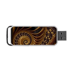 Shell Fractal In Brown Portable Usb Flash (two Sides) by SomethingForEveryone