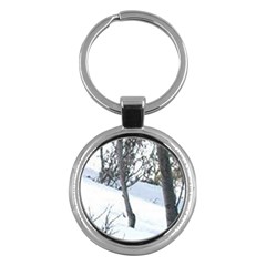 Winter Forest Key Chain (round) by SomethingForEveryone