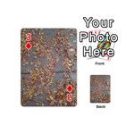 Sidewalk Leaves Playing Cards 54 Designs (Mini) Front - Diamond3