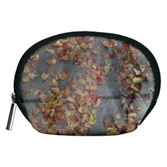 Sidewalk Leaves Accessory Pouch (medium) by SomethingForEveryone