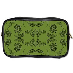 Floral Folk Damask Pattern Fantasy Flowers Floral Geometric Fantasy Toiletries Bag (one Side) by Eskimos