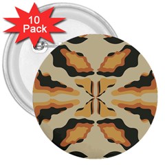 Abstract Pattern Geometric Backgrounds  Abstract Geometric  3  Buttons (10 Pack)  by Eskimos