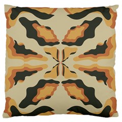 Abstract Pattern Geometric Backgrounds  Abstract Geometric  Large Flano Cushion Case (two Sides) by Eskimos