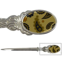 Floral Pattern Paisley Style Paisley Print  Doodle Background Letter Opener by Eskimos