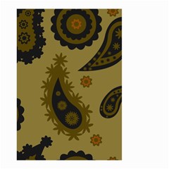 Floral Pattern Paisley Style Paisley Print  Doodle Background Small Garden Flag (two Sides)