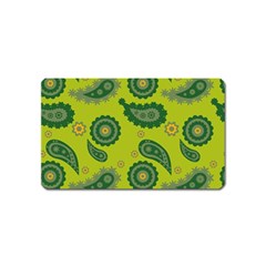 Floral pattern paisley style Paisley print. Doodle background Magnet (Name Card)