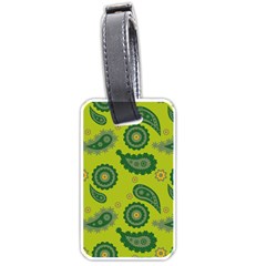 Floral Pattern Paisley Style Paisley Print  Doodle Background Luggage Tag (one Side) by Eskimos