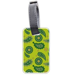 Floral Pattern Paisley Style Paisley Print  Doodle Background Luggage Tag (two Sides) by Eskimos