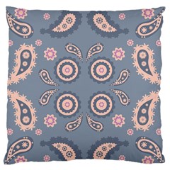 Floral Folk Damask Pattern Fantasy Flowers Floral Geometric Fantasy Standard Flano Cushion Case (two Sides) by Eskimos