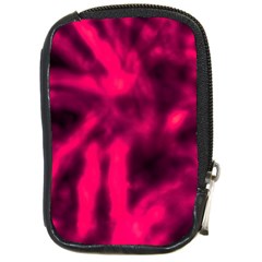 Purple Abstract Stars Compact Camera Leather Case by DimitriosArt