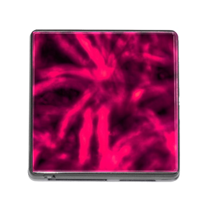 Purple Abstract Stars Memory Card Reader (Square 5 Slot)