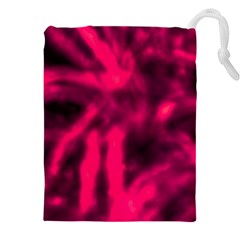 Purple Abstract Stars Drawstring Pouch (4xl)