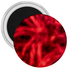 Cadmium Red Abstract Stars 3  Magnets by DimitriosArt