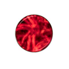 Cadmium Red Abstract Stars Hat Clip Ball Marker