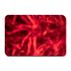Cadmium Red Abstract Stars Plate Mats