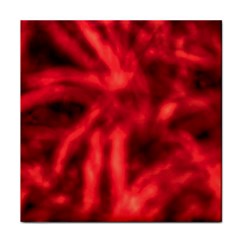 Cadmium Red Abstract Stars Face Towel