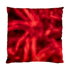 Cadmium Red Abstract Stars Standard Cushion Case (two Sides) by DimitriosArt