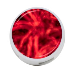 Cadmium Red Abstract Stars 4-port Usb Hub (two Sides)