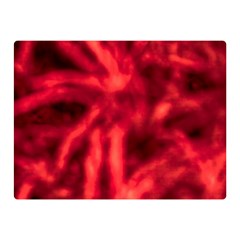 Cadmium Red Abstract Stars Double Sided Flano Blanket (mini) 